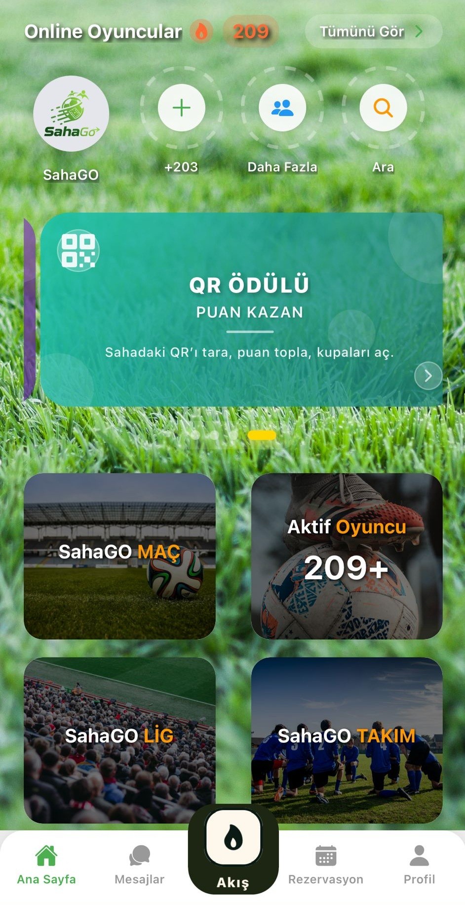 SahaGO Uygulama Ekranı